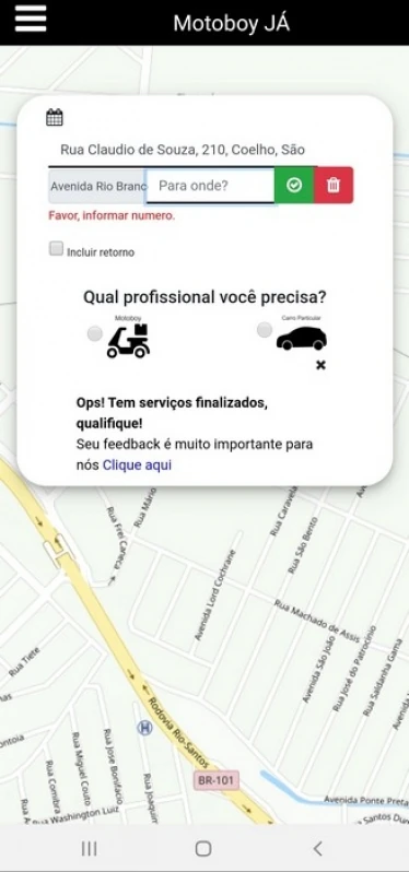 motoboy para entrega